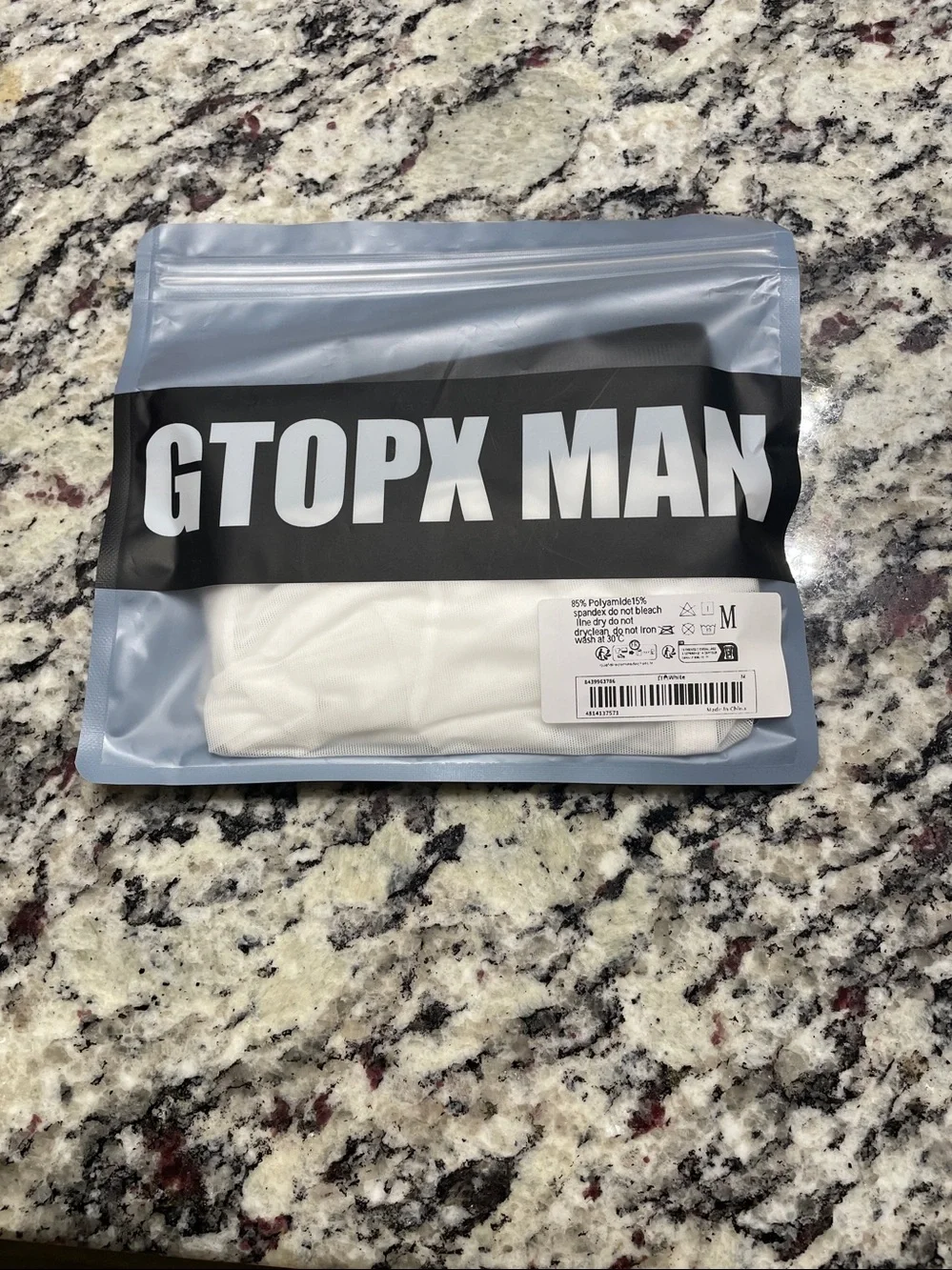 Mens sexy translucent sport briefs